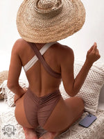 Colourful Criss Cross Boho Swimsuit - QH Clothing