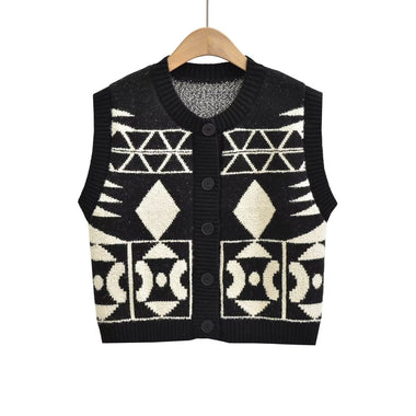 Contrast Colour Long Sleeve Vest - Clothing