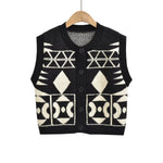 Contrast Colour Long Sleeve Vest - Clothing