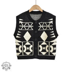 Contrast Colour Long Sleeve Vest - Clothing