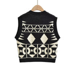 Contrast Colour Long Sleeve Vest - Clothing