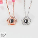 Love Cottage Diamond Projection Necklace -  QH Clothing