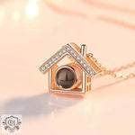 Love Cottage Diamond Projection Necklace -  QH Clothing