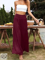 Spot Goods Summer Casual Wide Leg Cotton Linen Popular High Waist Loose Pants Women Pants - Quality Home Clothing| Beauty