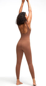 Crisscross Backless Yoga Jumpsuit - QH Clothing