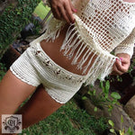 Handmade Crochet Beach Shorts - QH Clothing