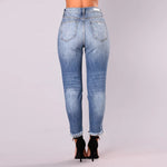 Autumn Slim Fit Denim Skinny Jeans - QH Clothing