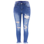 Autumn Slim Fit Denim Skinny Jeans - QH Clothing