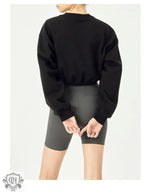 Cotton Cropped Fitness Sweater for Women - QH Clothing