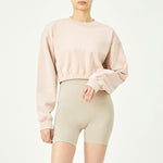 Cotton Cropped Fitness Sweater for Women - QH Clothing