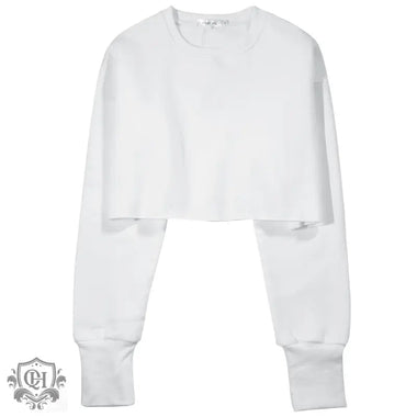 Cotton Cropped Hoodie: Yoga Fitness - QH Clothing