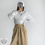 Cropped Strap Hip Hop Sweater - QH Clothing