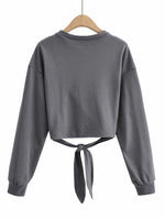 Cropped Strap Hip Hop Sweater - QH Clothing