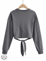 Cropped Strap Hip Hop Sweater - QH Clothing