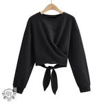 Cropped Strap Hip Hop Sweater - QH Clothing