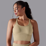 Cross Beauty Back Yoga Vest Set - QH Clothing