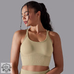 Cross Beauty Back Yoga Vest Set - QH Clothing