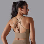 Cross Beauty Back Yoga Vest Set - QH Clothing