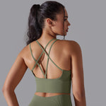 Cross Beauty Back Yoga Vest Set - QH Clothing