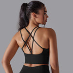 Cross Beauty Back Yoga Vest Set - QH Clothing