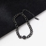 Simple and elegant Cuban chain with round projection bracelet -  QH Clothing