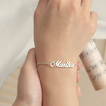 Noble and light luxury customizable name design simple wind bracelet -  QH Clothing