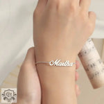 Noble and light luxury customizable name design simple wind bracelet -  QH Clothing