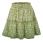 Ladies Floral Skirt Little Daisy Printed Pleated Skirt for Women - Quality Home Clothing| Beauty