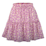 Ladies Floral Skirt Little Daisy Printed Pleated Skirt for Women - Quality Home Clothing| Beauty