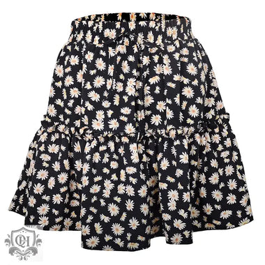 Ladies Floral Skirt Little Daisy Printed Pleated Skirt for Women - Quality Home Clothing| Beauty