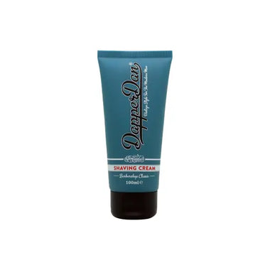 Teal Dapper Dan Classic shaving balm tube with black cap, 100ml