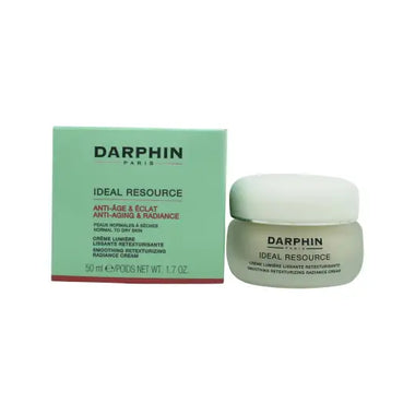 Darphin Ideal Resource Smoothing Retexturizing Radiance Cream jar with mint green box