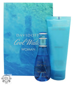 Davidoff Cool Water Woman Gift Set 30ml EDT + 75ml Body Lotion - Fragrance