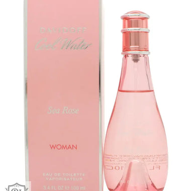 Pink Davidoff Cool Water Woman Sea Rose Eau de Toilette bottle and box design