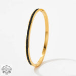 18K gold noble and dazzling diamond design versatile bracelet - QH Clothing