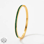 18K gold noble and dazzling diamond design versatile bracelet - QH Clothing