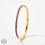 18K gold noble and dazzling diamond design versatile bracelet - QH Clothing