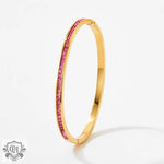 18K gold noble and dazzling diamond design versatile bracelet - QH Clothing