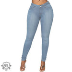 Stretchy Denim High Rise Jeans - QH Clothing