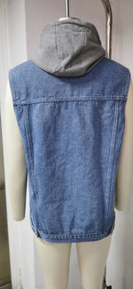 Denim Loose Waistcoat Vest - Clothing