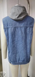 Denim Loose Waistcoat Vest - Clothing