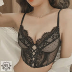 Detailed Corset Bra Set - Clothing