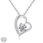 Elegant Diamond Heart Gift Box Necklace for an Amazing Mom -  QH Clothing