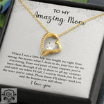 Elegant Diamond Heart Gift Box Necklace for an Amazing Mom -  QH Clothing