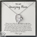 Elegant Diamond Heart Gift Box Necklace for an Amazing Mom -  QH Clothing