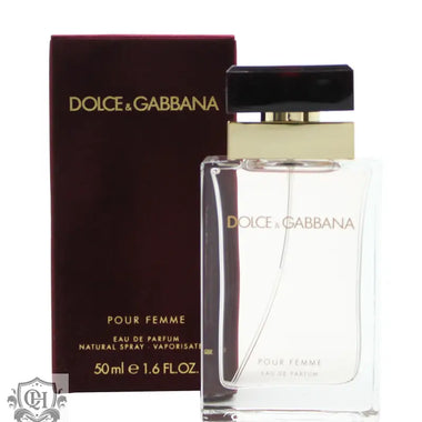 Dolce & Gabbana Pour Femme Eau de Parfum 50ml Sprej bottle with burgundy box