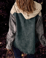 Distressed Hooded Cotton Coat - QH Clothing