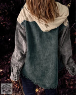 Distressed Hooded Cotton Coat - QH Clothing