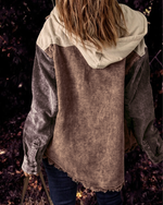 Distressed Hooded Cotton Coat - QH Clothing