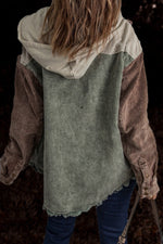 Distressed Hooded Cotton Coat - QH Clothing